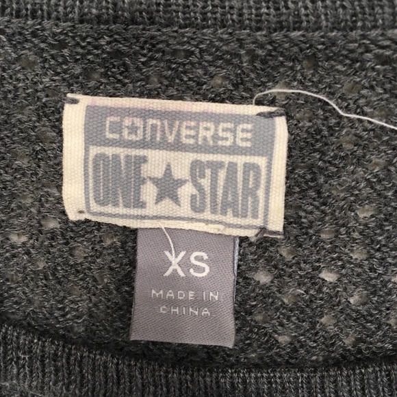 Converse One Star Striped Sweater, Size XS - Picture 3 of 4